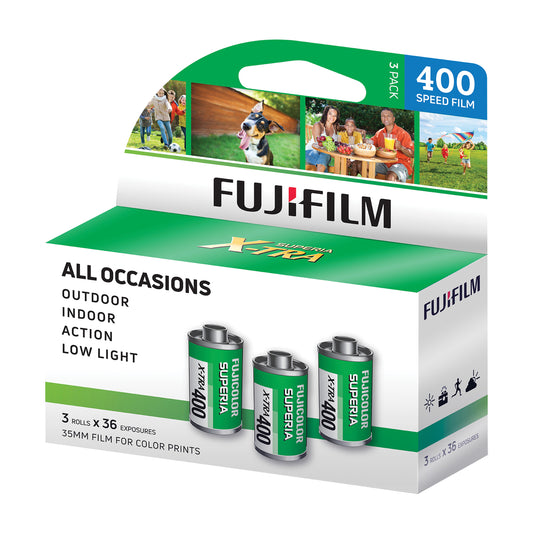 Fujifilm ISO 400 36-Exposure Color Negative Film (3 Pack)