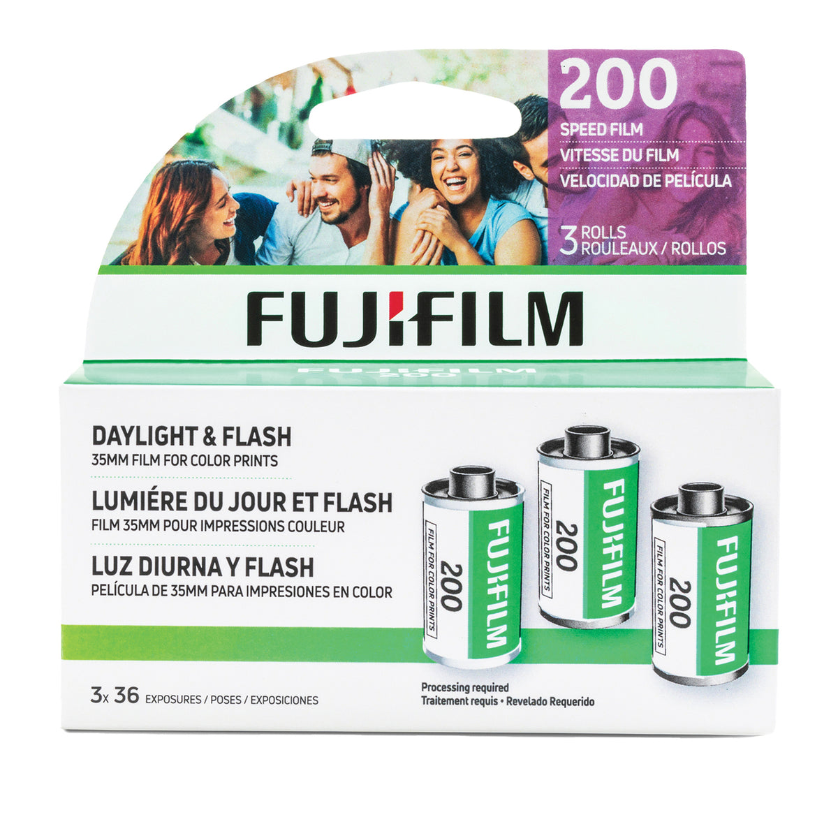 Fujifilm ISO 200 36-Exposure Color Negative Film for 35-mm Cameras (3 Pack) - 2