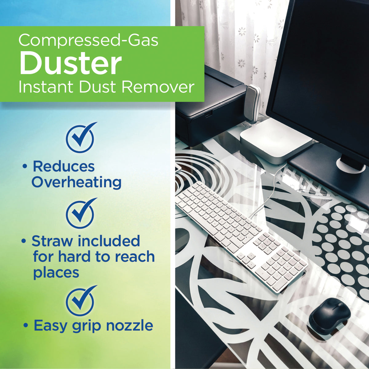 Dust-Off Compressed Gas Duster (2 Pack) - 12
