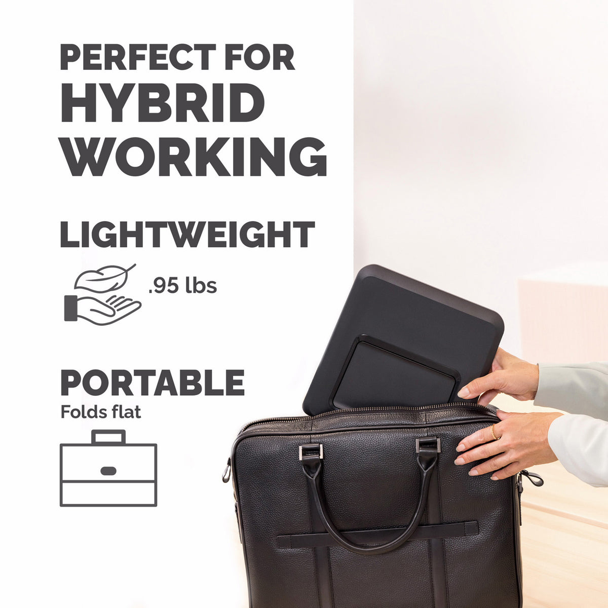 Fellowes Breyta Ergonomic Laptop Riser Stand (Black) - 7