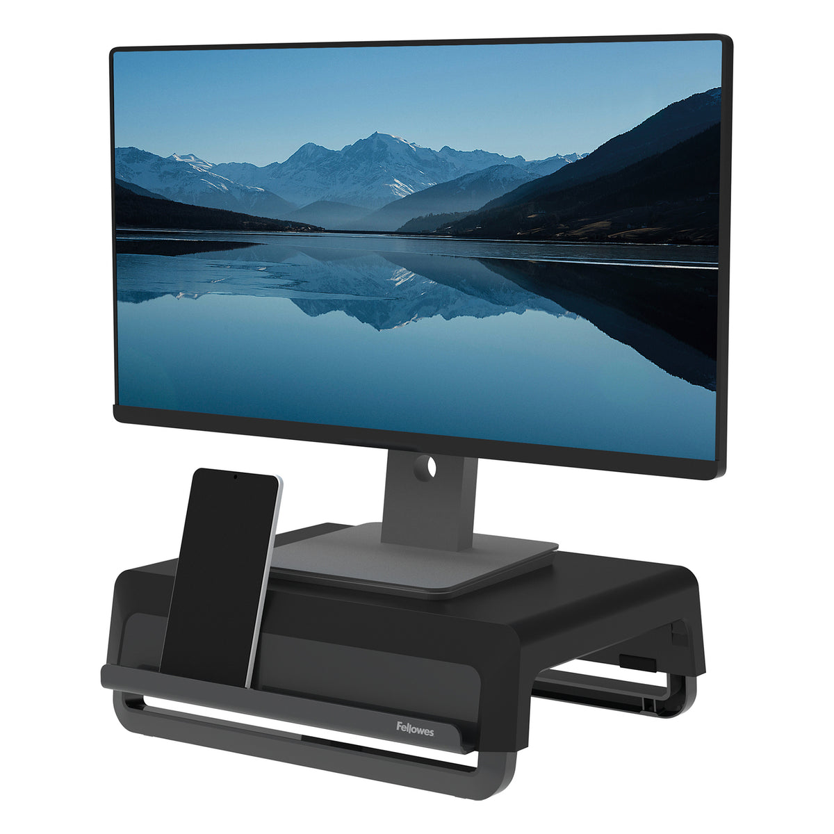 Fellowes Breyta Ergonomic Monitor Riser (Black) - 6