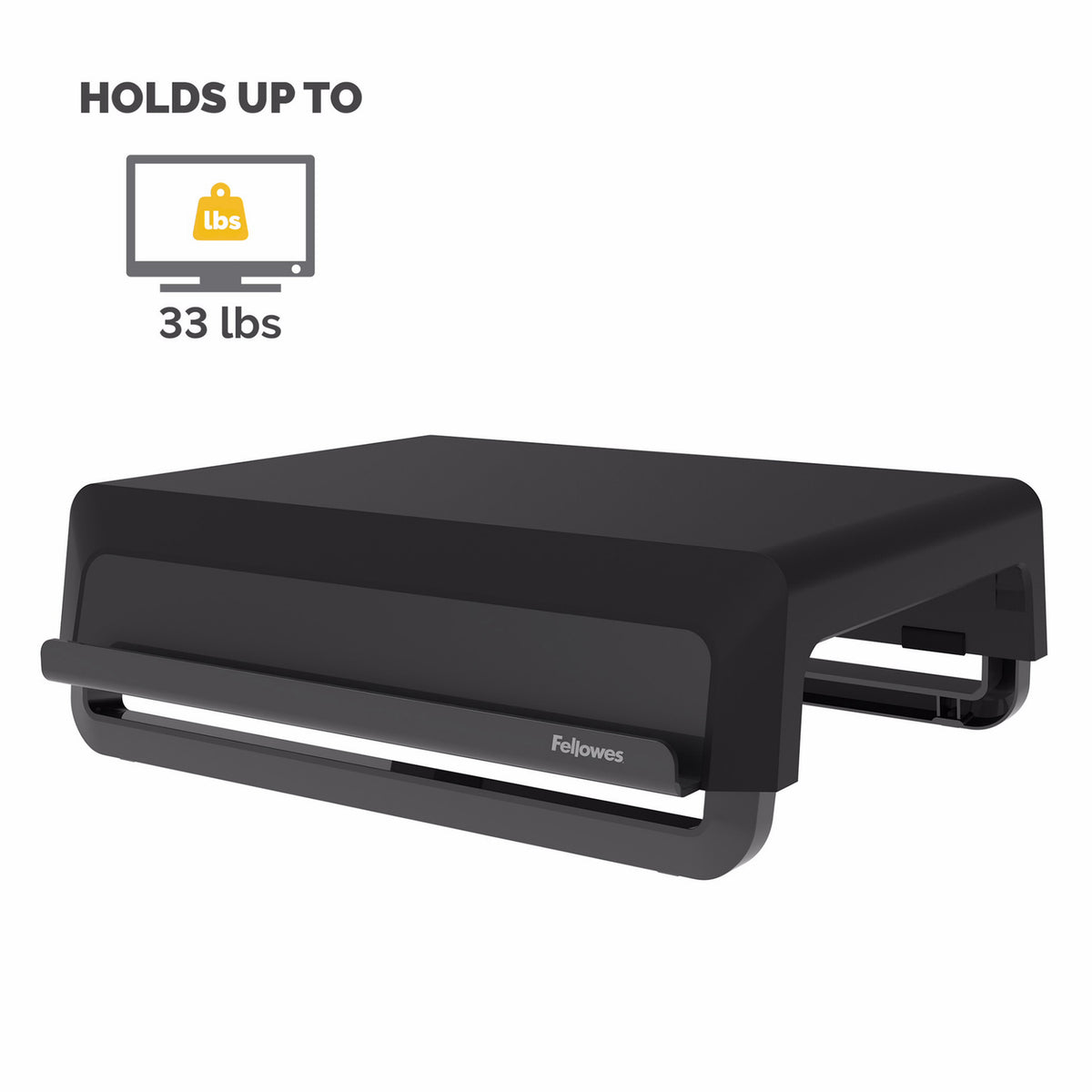 Fellowes Breyta Ergonomic Monitor Riser (Black) - 10
