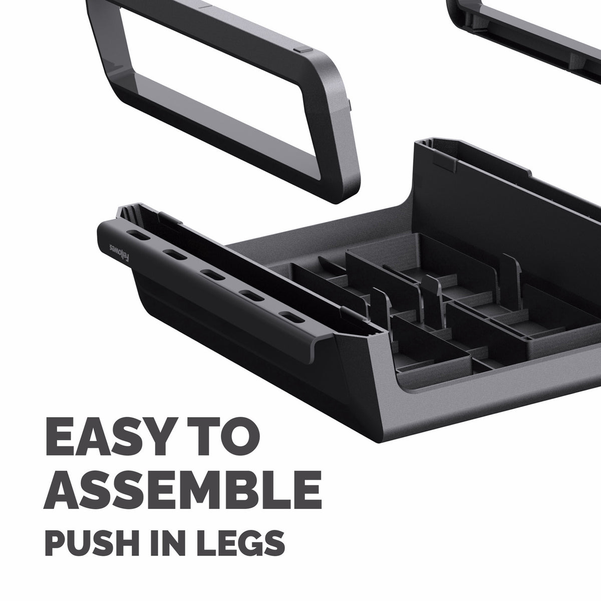 Fellowes Breyta Ergonomic Monitor Riser (Black) - 14