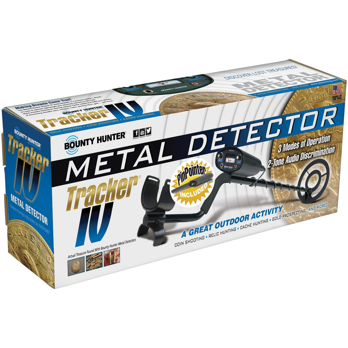 Bounty Hunter Tracker IV Metal Detector Kit - 4