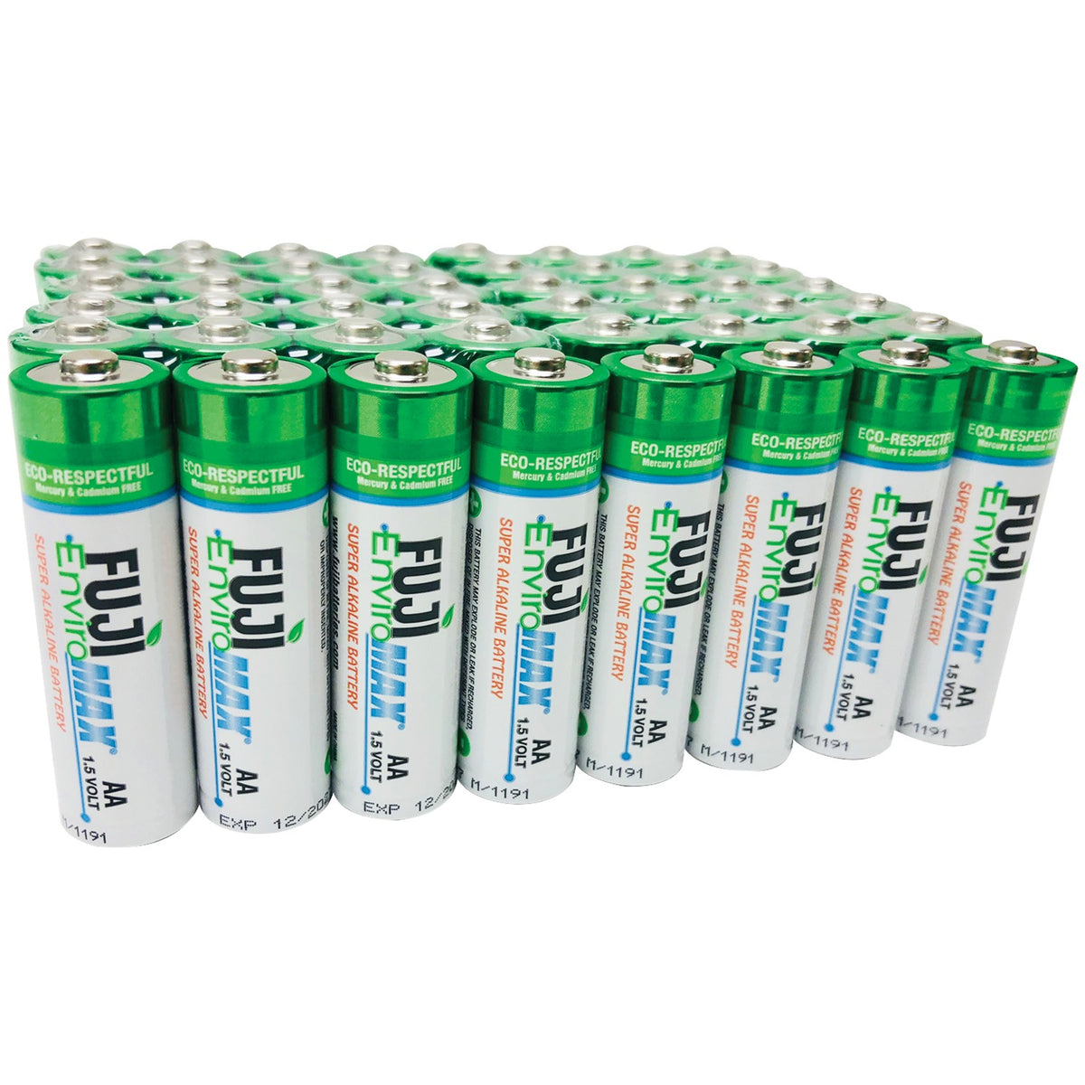 Fuji Enviromax EnviroMax AA Super Alkaline Batteries (48 Pack)