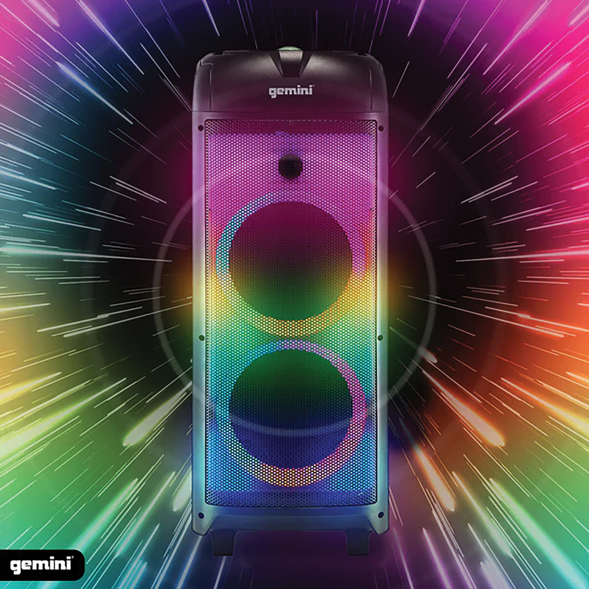 Gemini 150-Watt Bluetooth Rechargeable Party Speaker - 8