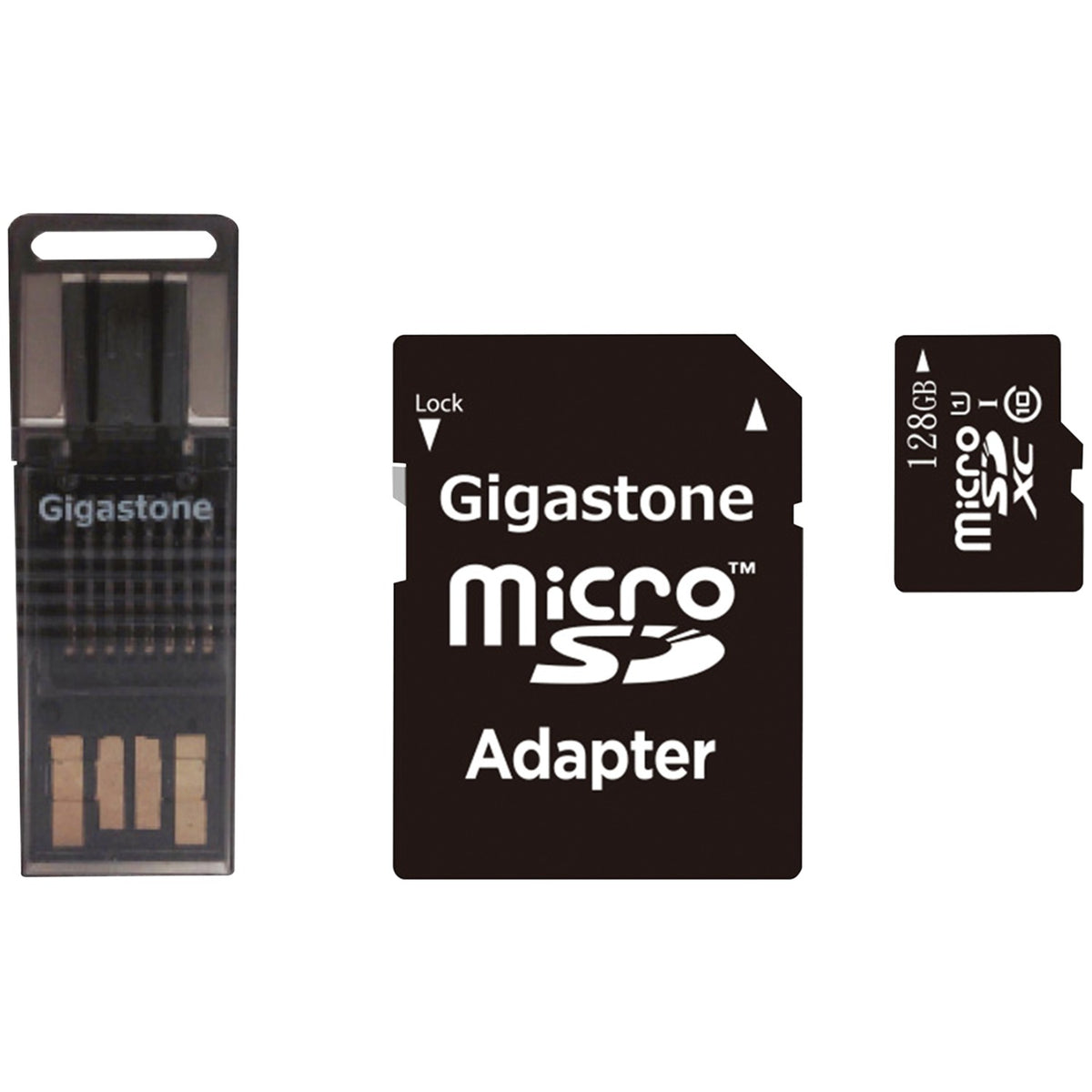 Gigastone Prime Series microSD Card 4-in-1 Kit (128 Gb)