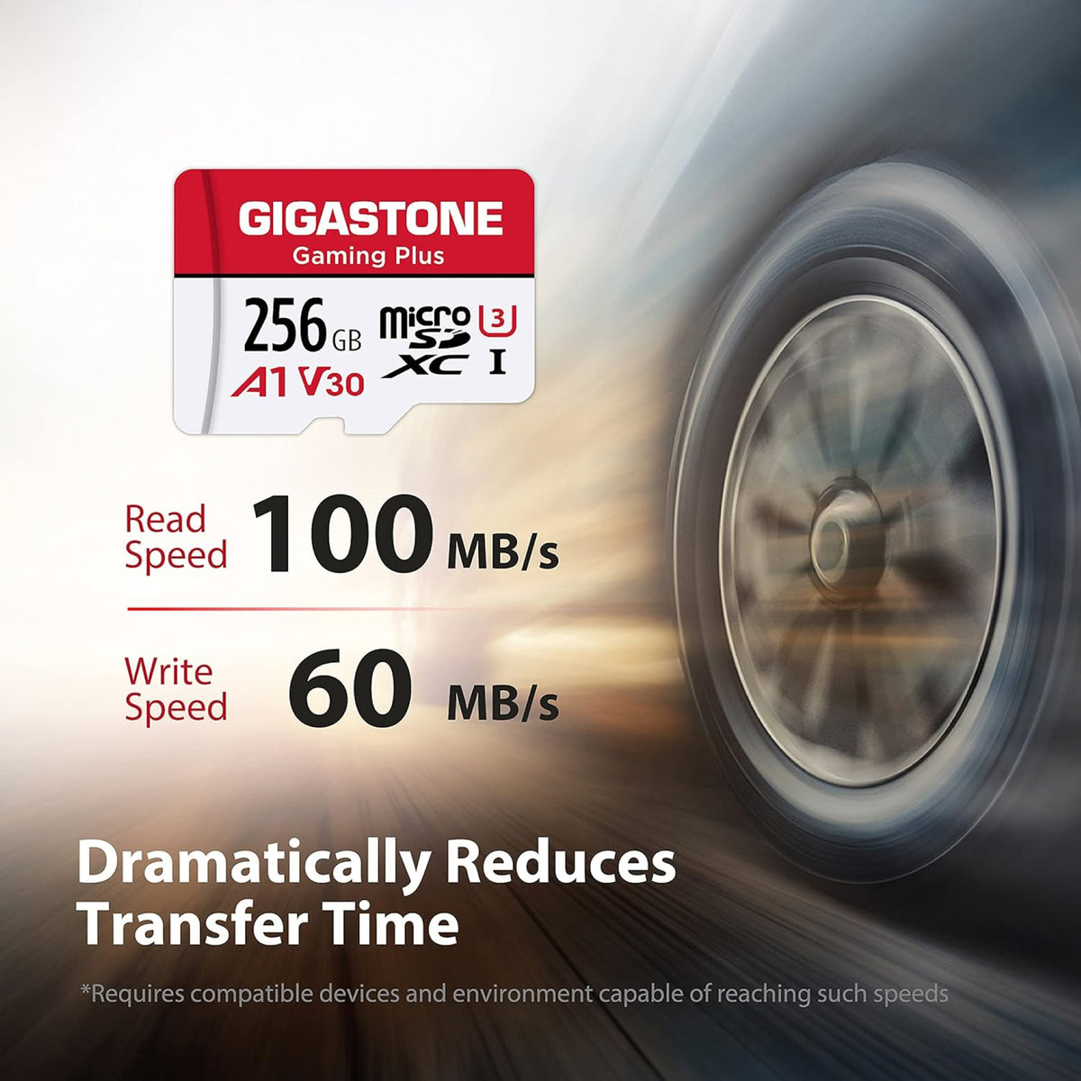 Gigastone Gaming Plus A1V30 microSD Card (256 Gb) - 2