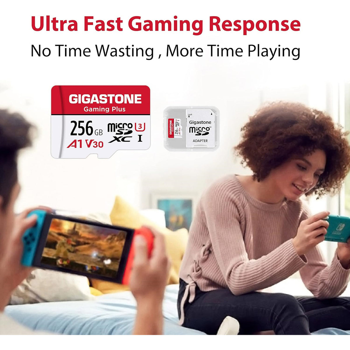 Gigastone Gaming Plus A1V30 microSD Card (256 Gb) - 3