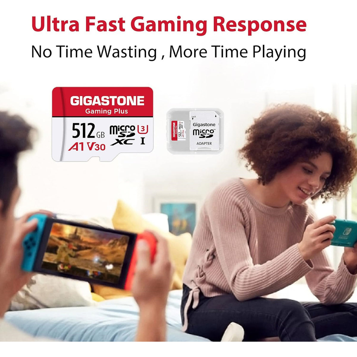 Gigastone Gaming Plus A1V30 microSD Card (512 Gb) - 3