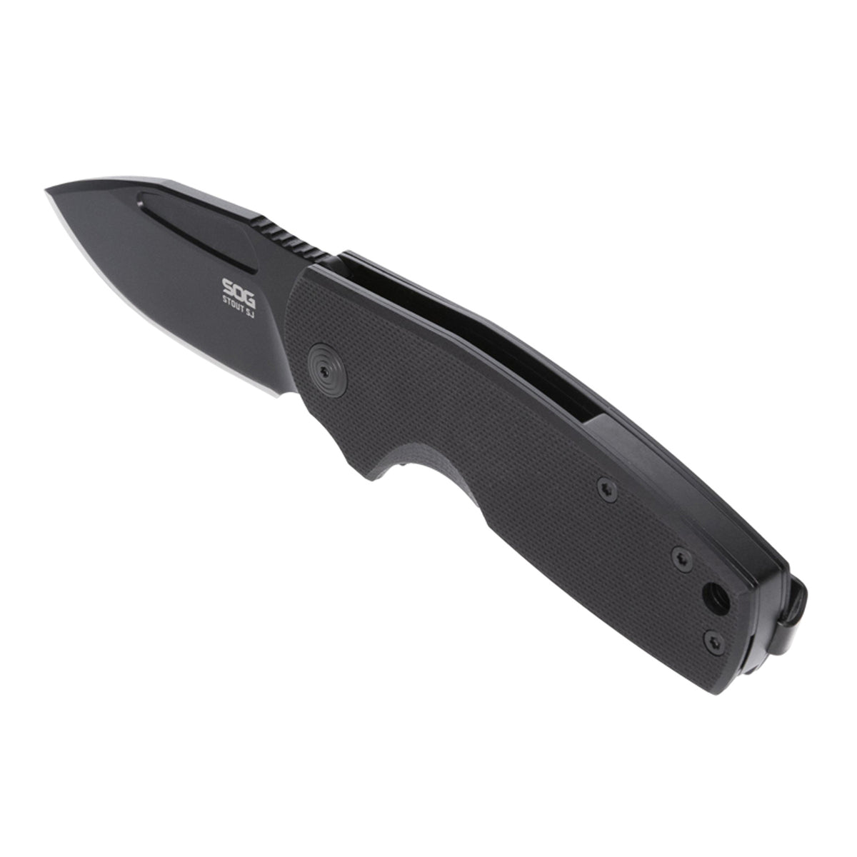 SOG Stout Fj with 2.6-In. Clip-Point Blackout Blade - 6
