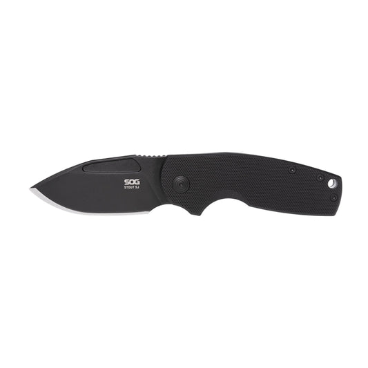 SOG Stout Fj with 2.6-In. Clip-Point Blackout Blade