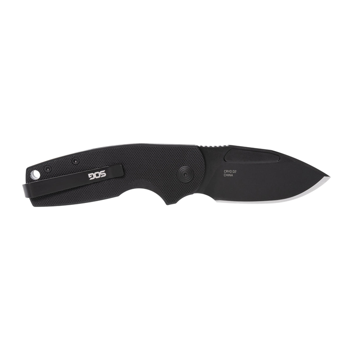 SOG Stout Fj with 2.6-In. Clip-Point Blackout Blade - 2