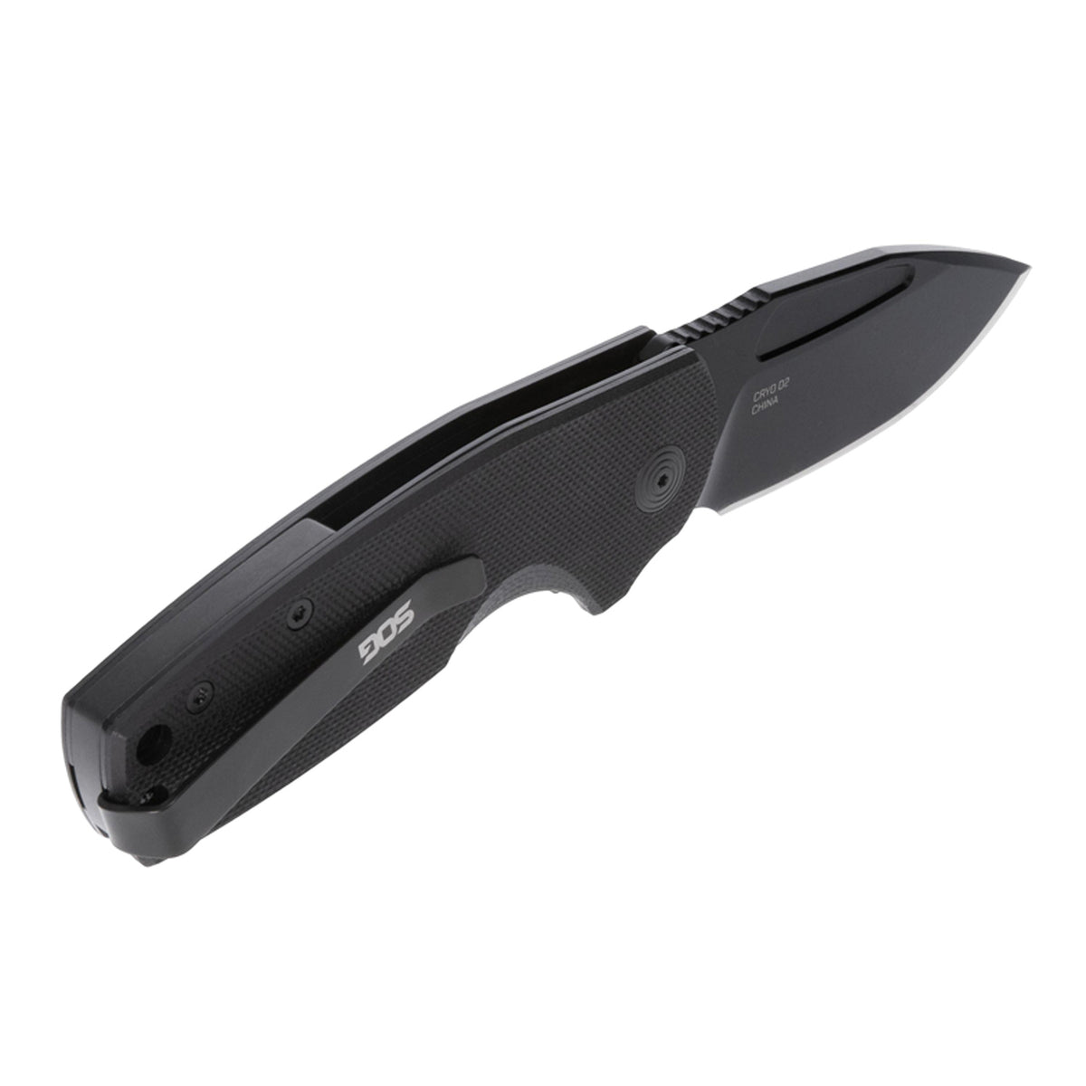 SOG Stout Fj with 2.6-In. Clip-Point Blackout Blade - 4