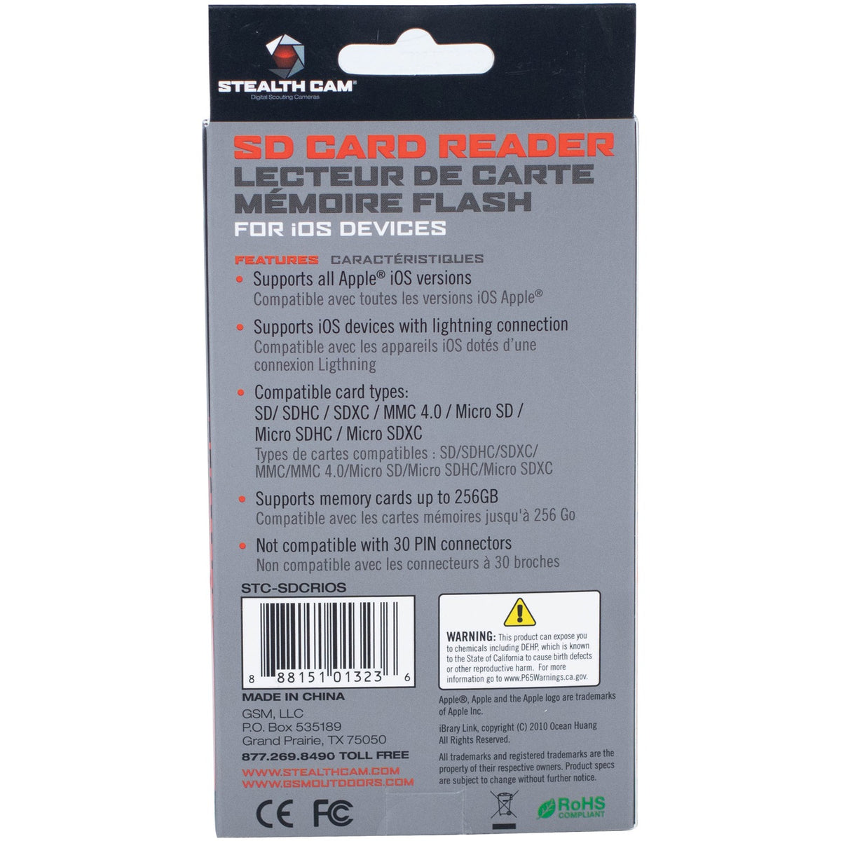 Stealth Cam iOS Card Reader - 12