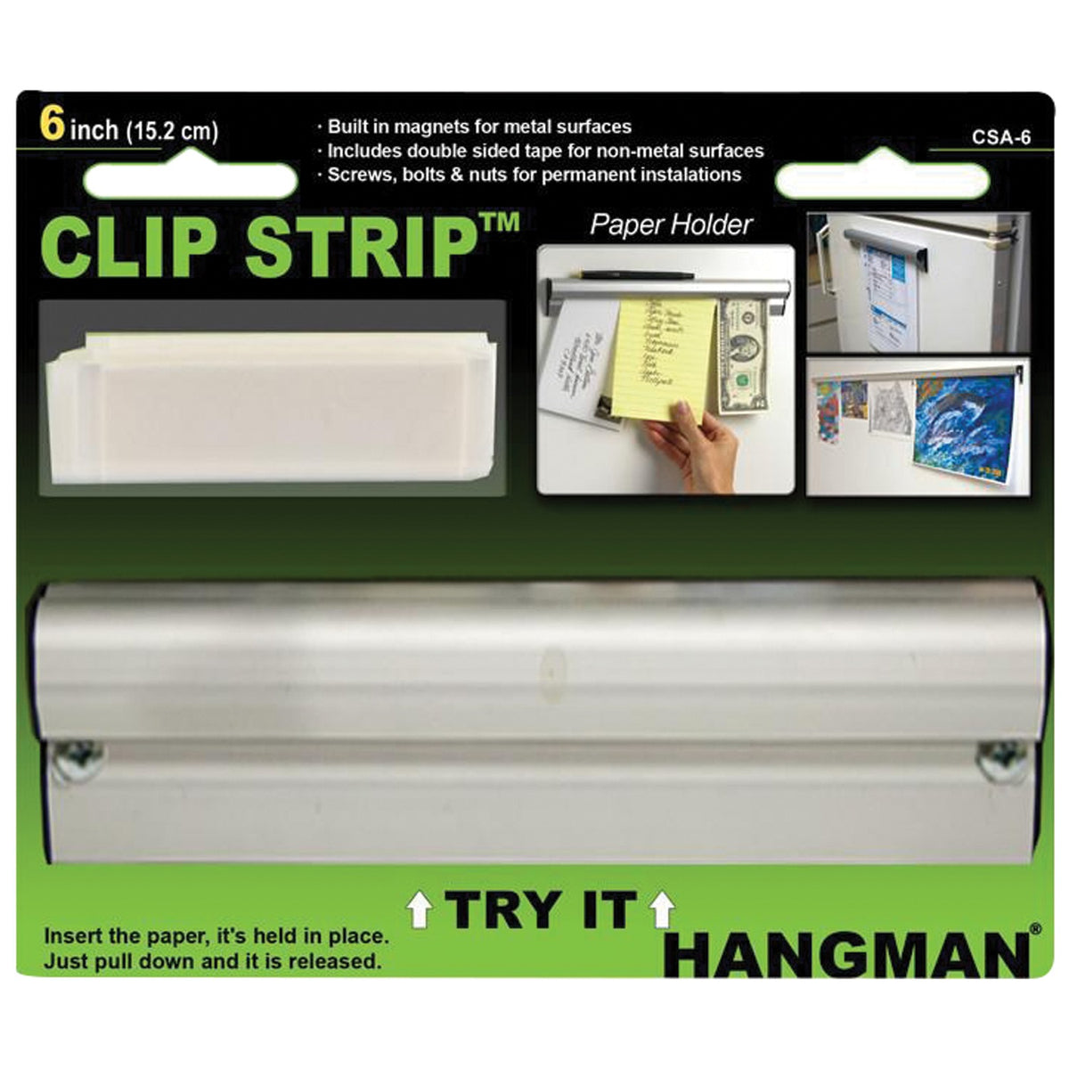 Hangman 36-In. Anodized Clip Strip - 3