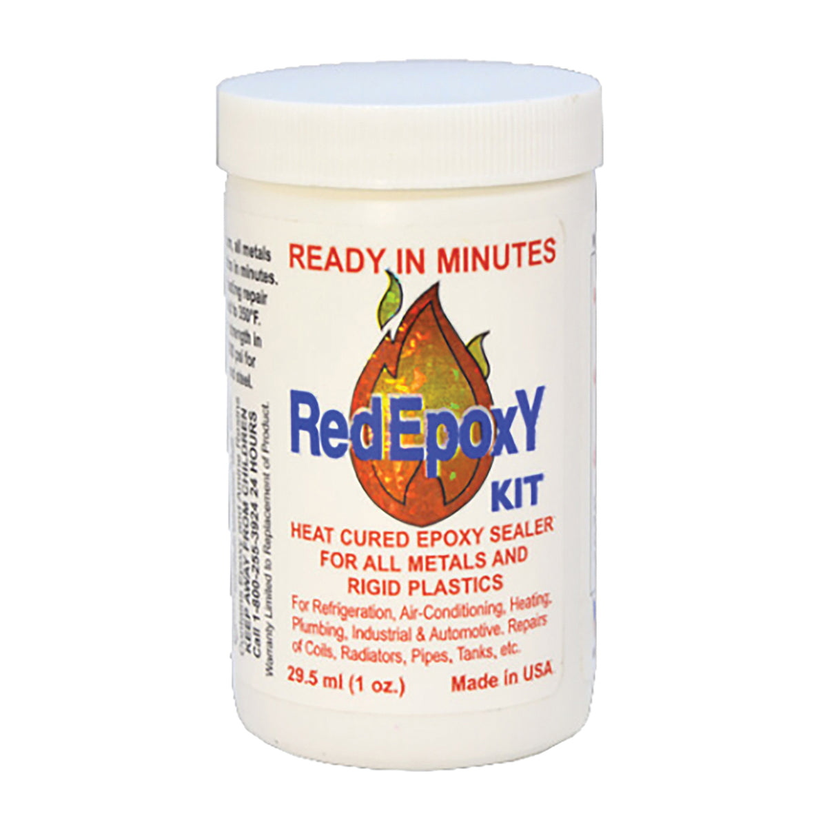 Highside Chemicals 2-Part RedEpoxY Metal and Rigid-Plastic Repair Kit - 3