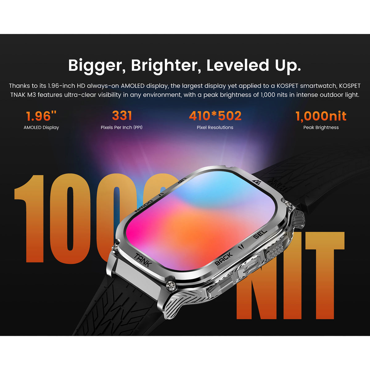 Kospet Tank M3 Smartwatch - 6