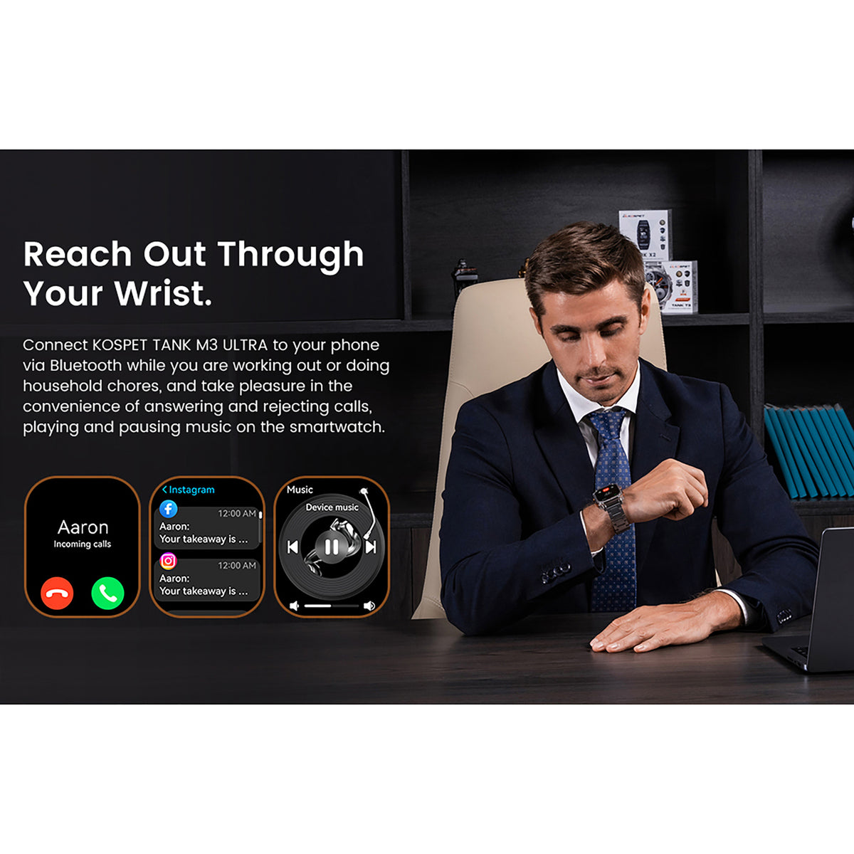 Kospet Tank M3 Ultra GPS Smartwatch - 2
