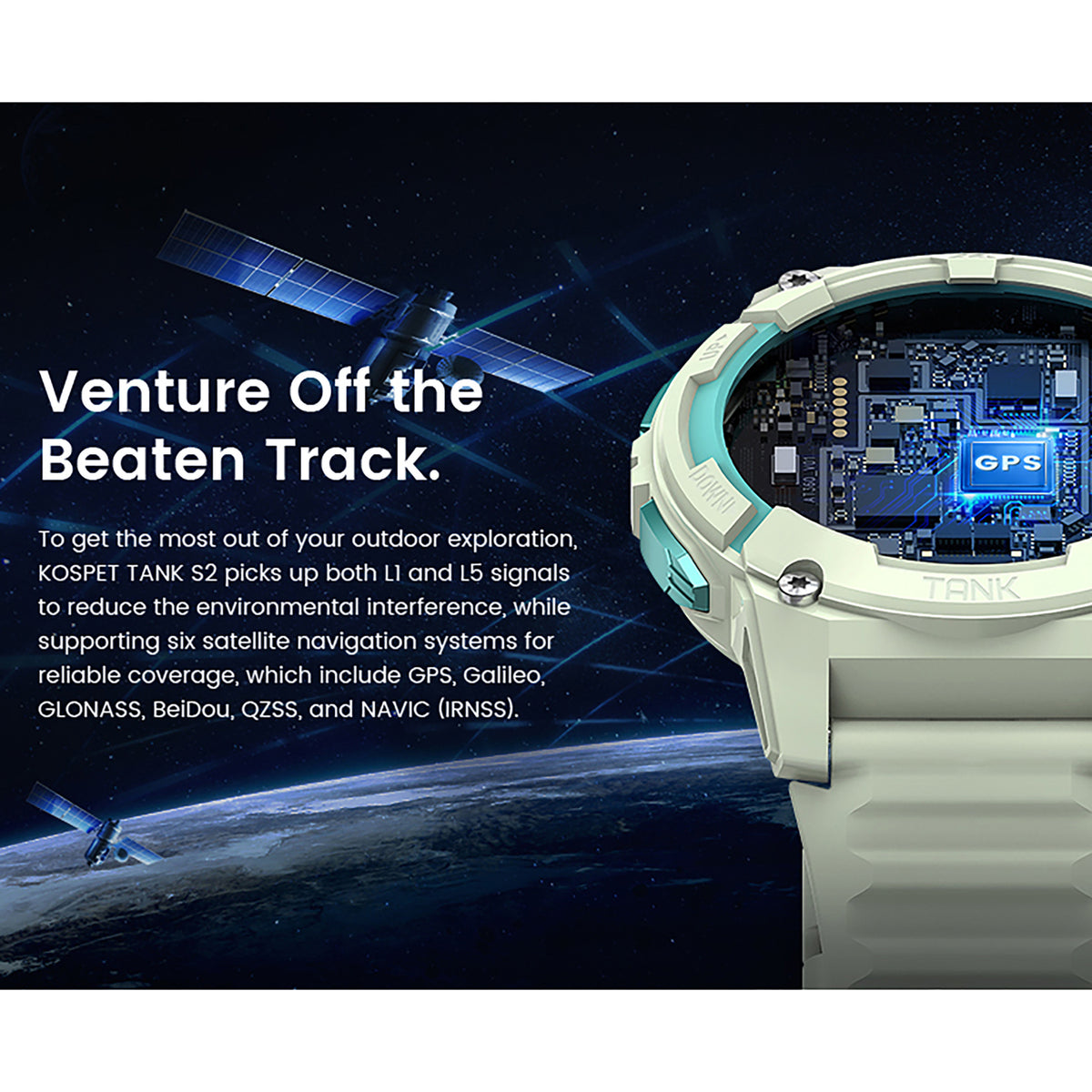 Kospet Tank S2 GPS Smartwatch