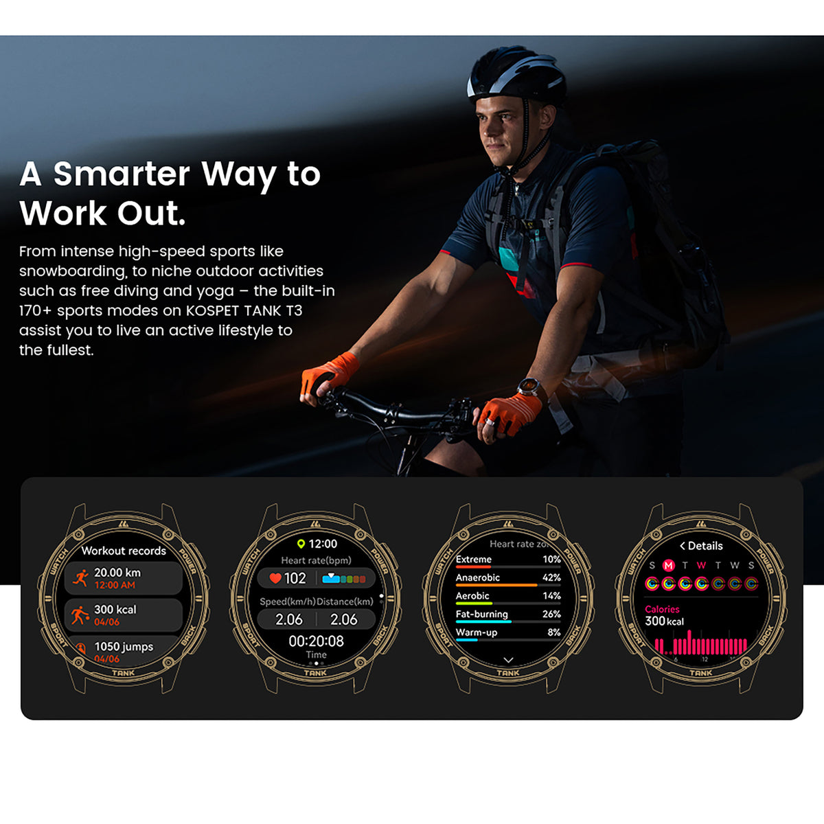 Kospet Tank T3 Smartwatch - 4