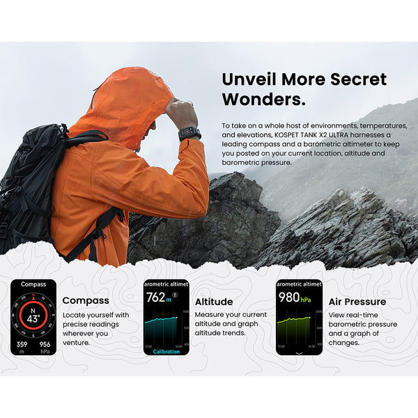 Reloj inteligente Kospet Tank X2 Ultra GPS