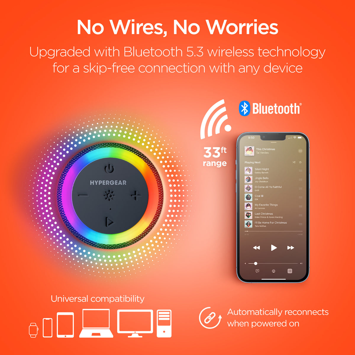 HyperGear Halo XL Waterproof True Wireless Stereo Portable Bluetooth - 9
