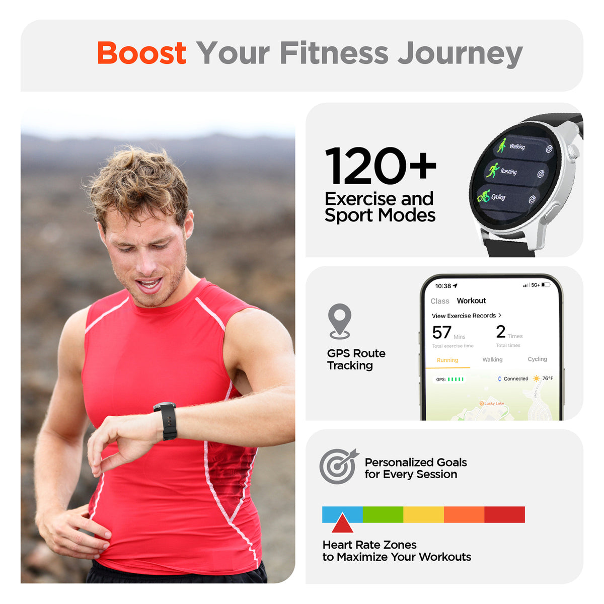 HyperGear Activ8 Smartwatch/Fitness Tracker - 9