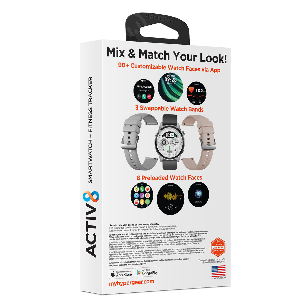 HyperGear Activ8 Smartwatch/Fitness Tracker - 13
