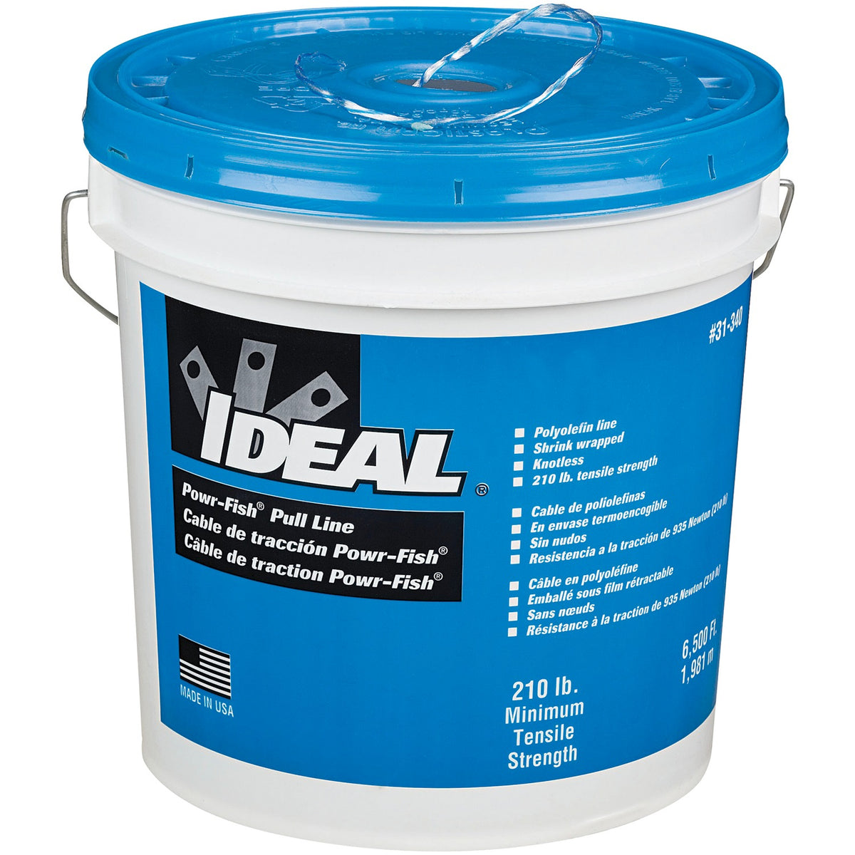 Ideal Powr-Fish Heavy-Duty Pull Line, 6,500 Feet