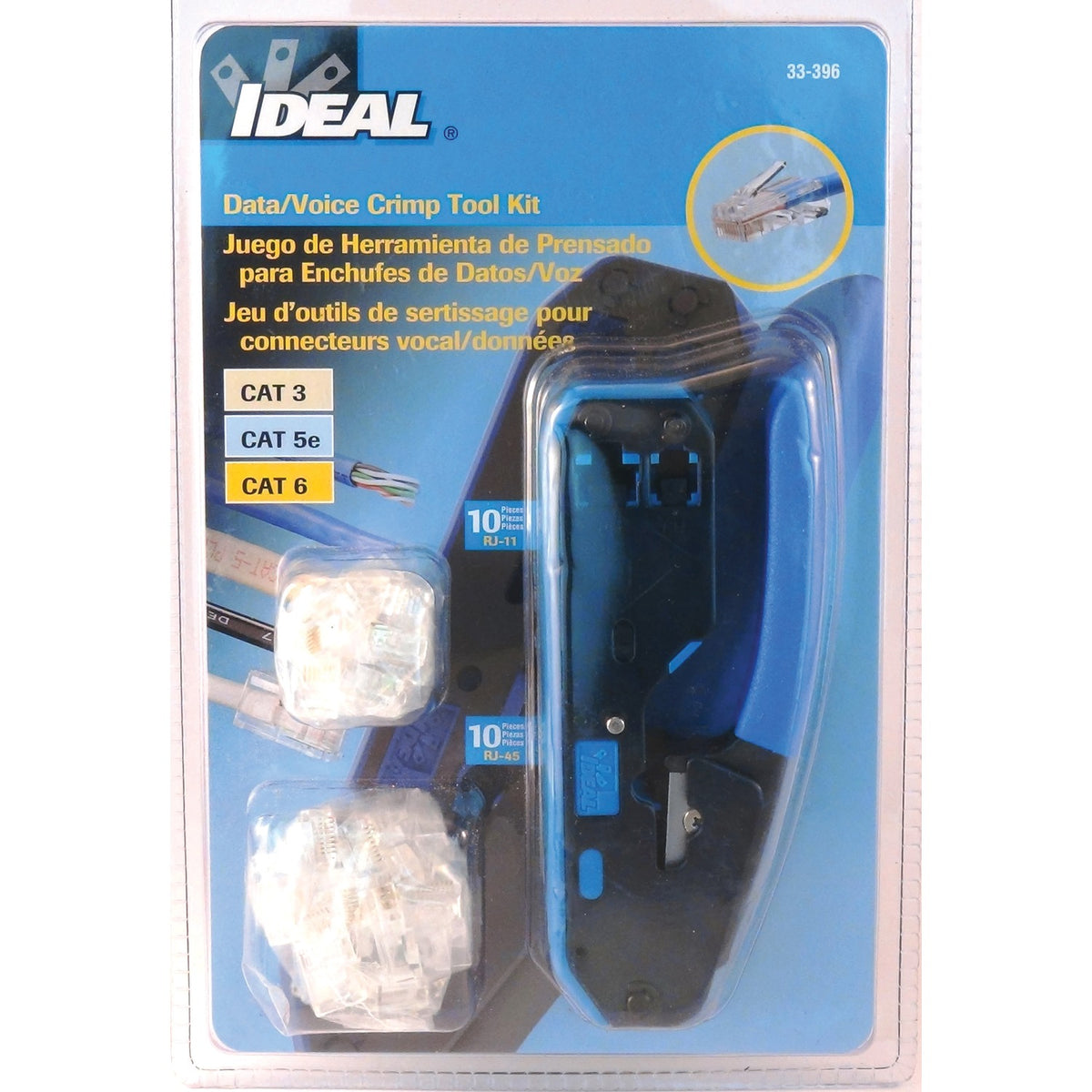 Ideal Data/Voice RJ45/RJ11 Crimp Tool Kit - 4