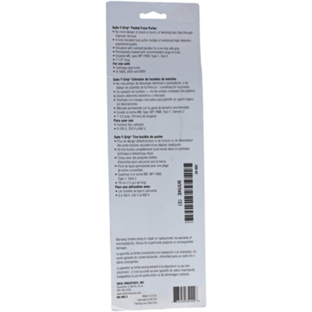 Ideal Safe-T-Grip Fuse Puller, Medium - 3