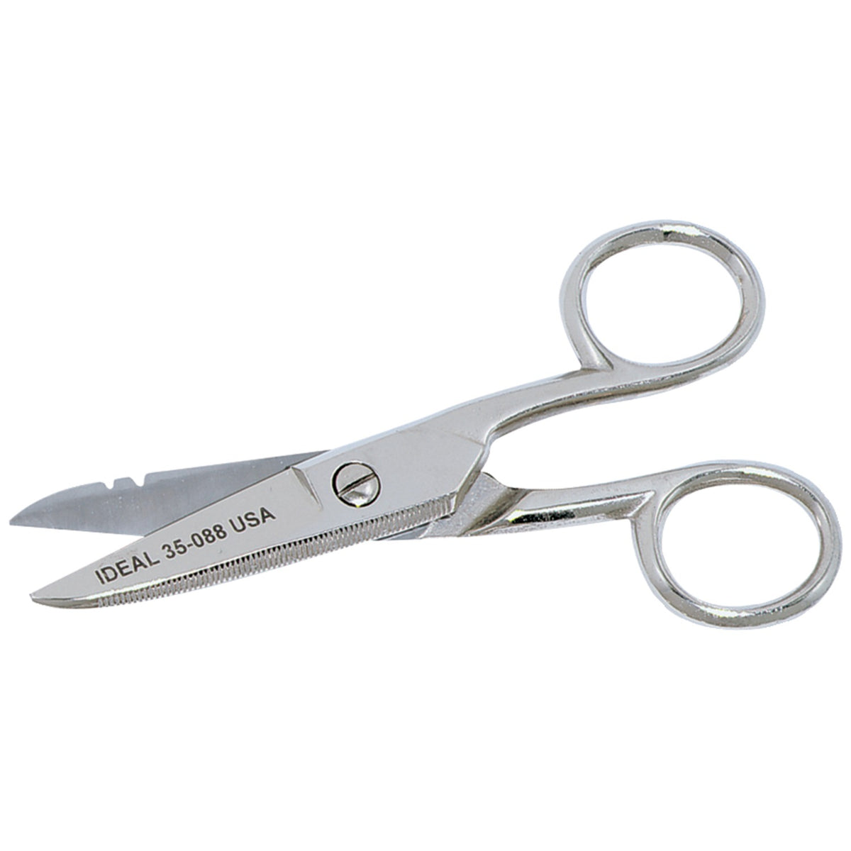 Ideal Electrician's Scissors with Stripping Notch