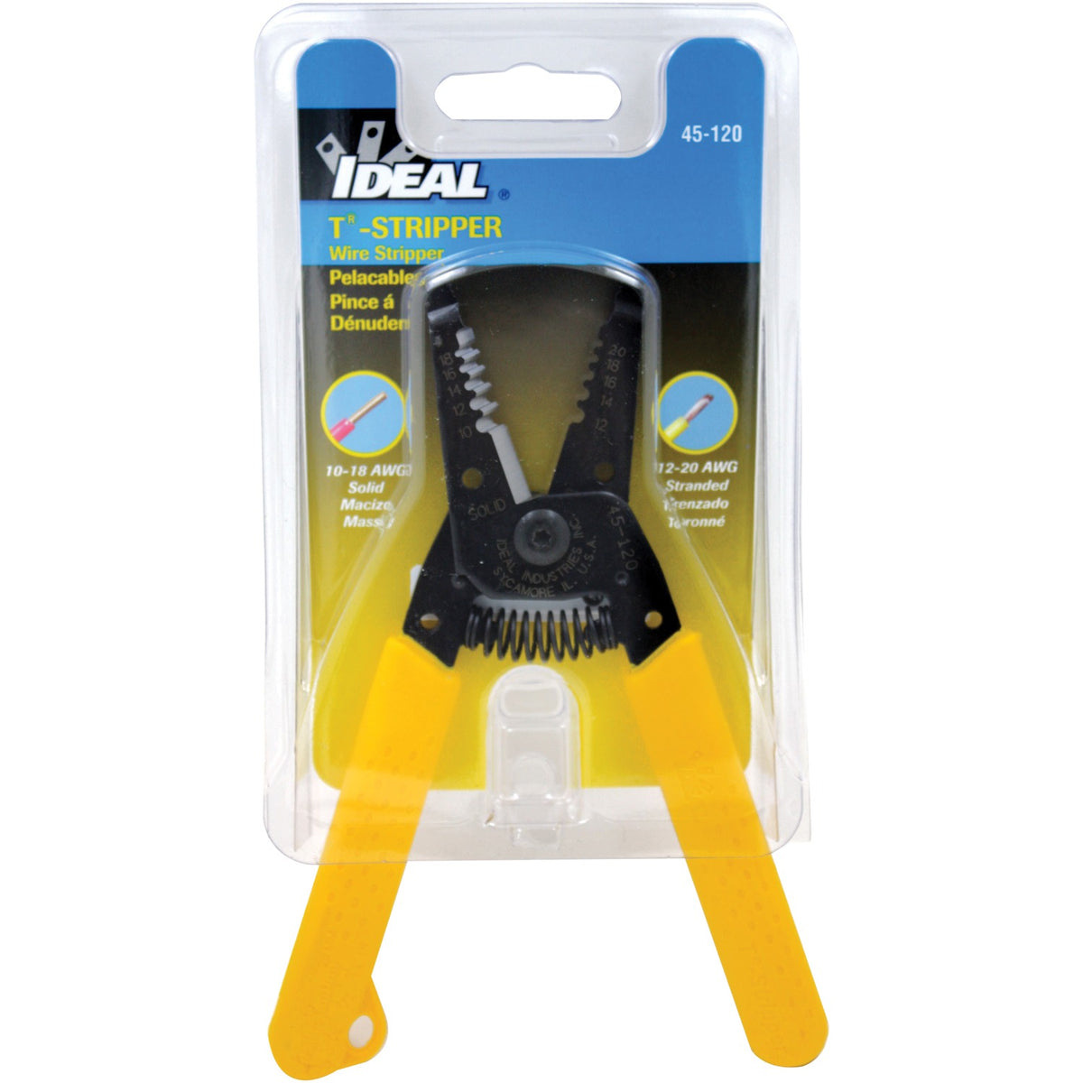 Ideal T Stripper (For 10-18 Solid & 12-20 Stranded Wires) - 14