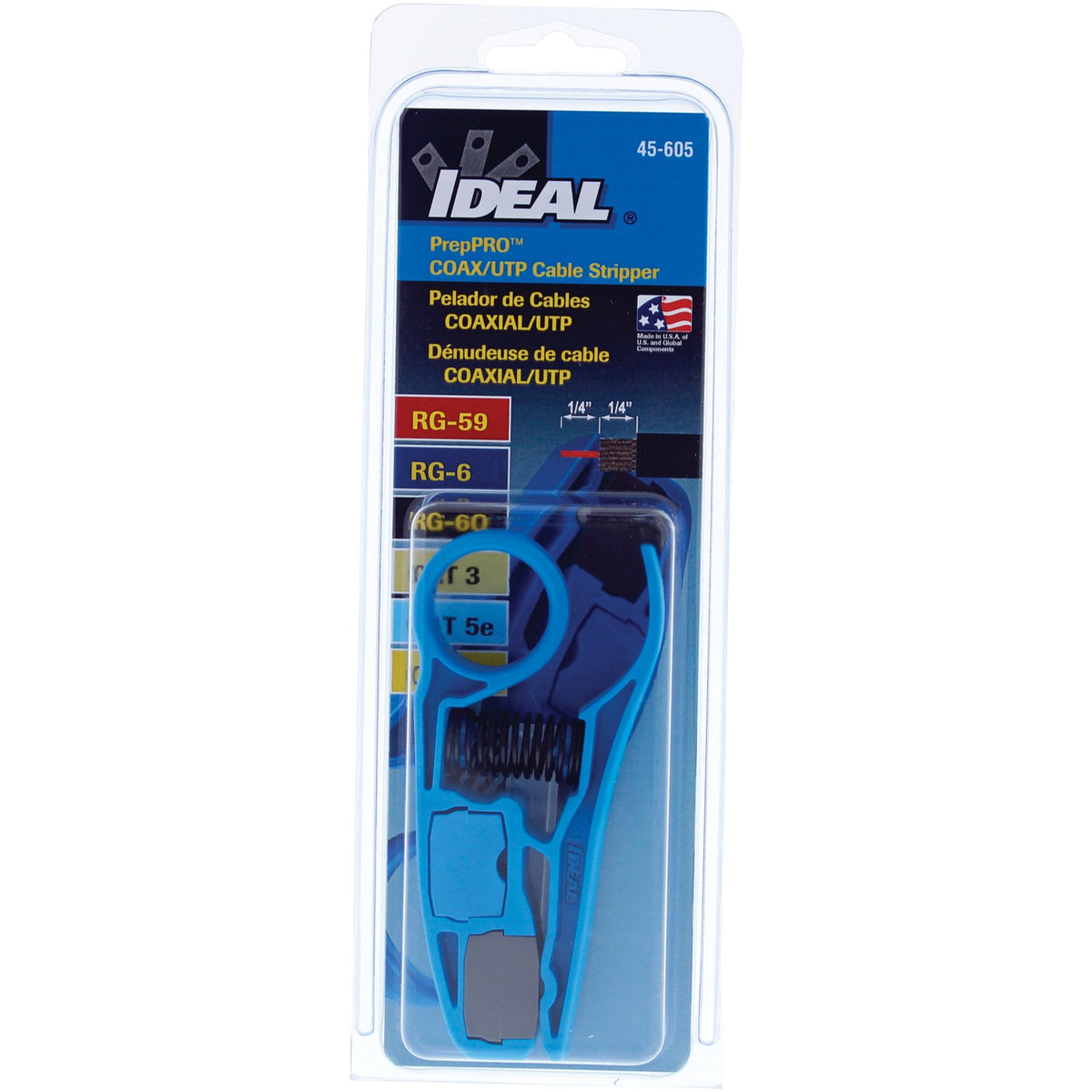 Ideal PrepPro Coaxial Utp Cable Stripper - 6
