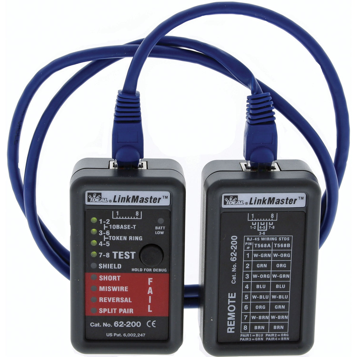 Ideal LinkMaster RJ45 CAT5E/6 Ethernet Wiremapper Tester - 7