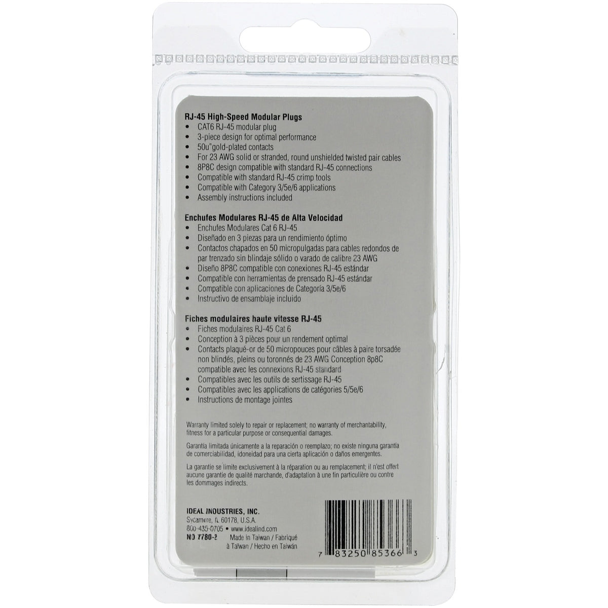 Ideal RJ45 Mod Plug Card of 25 - 2