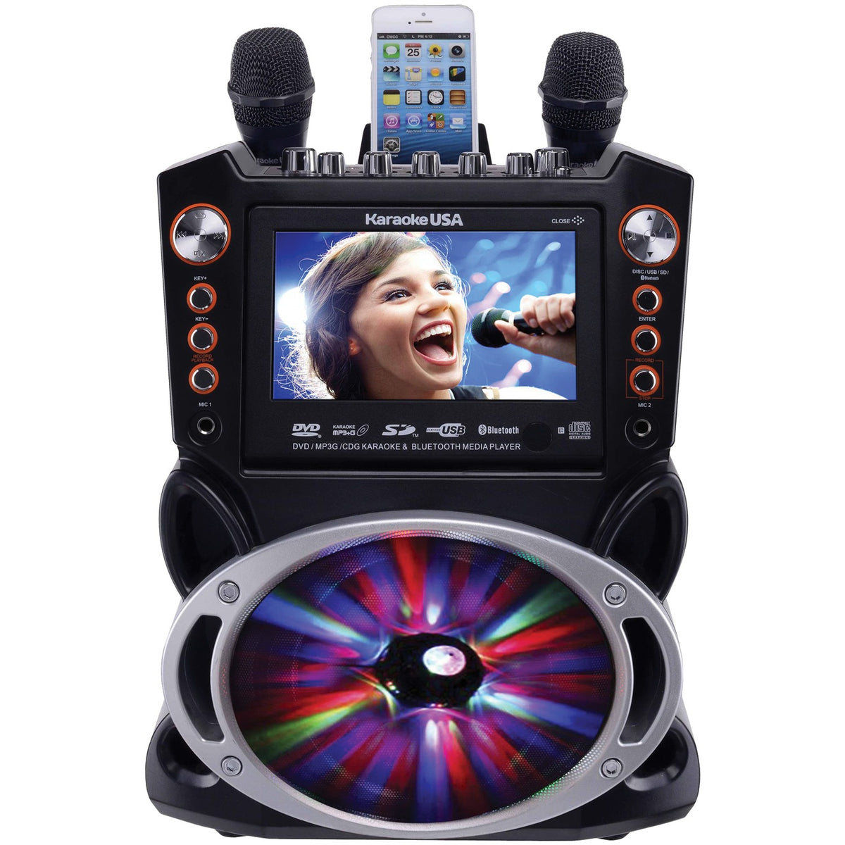 Karaoke USA Bluetooth Karaoke Machine