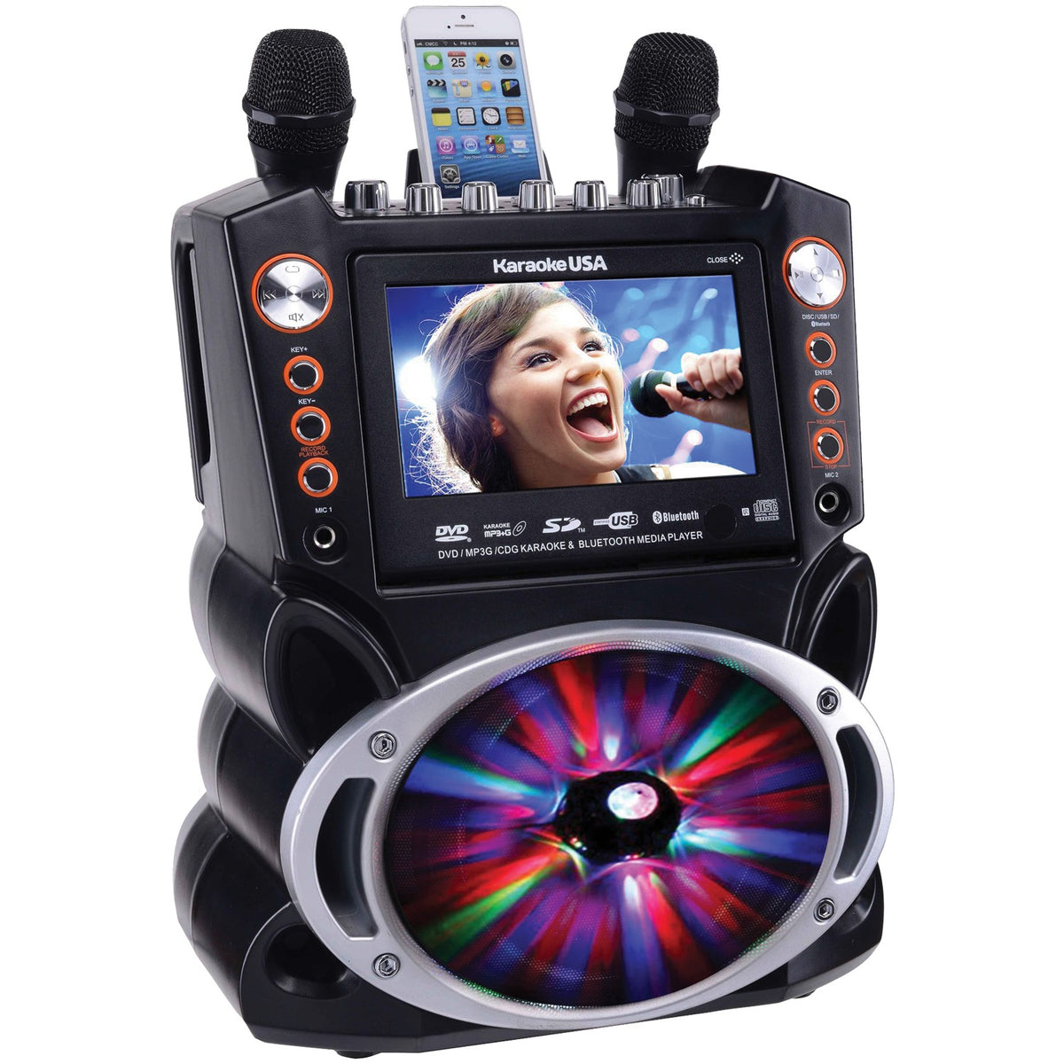 Karaoke USA Bluetooth Karaoke Machine - 3