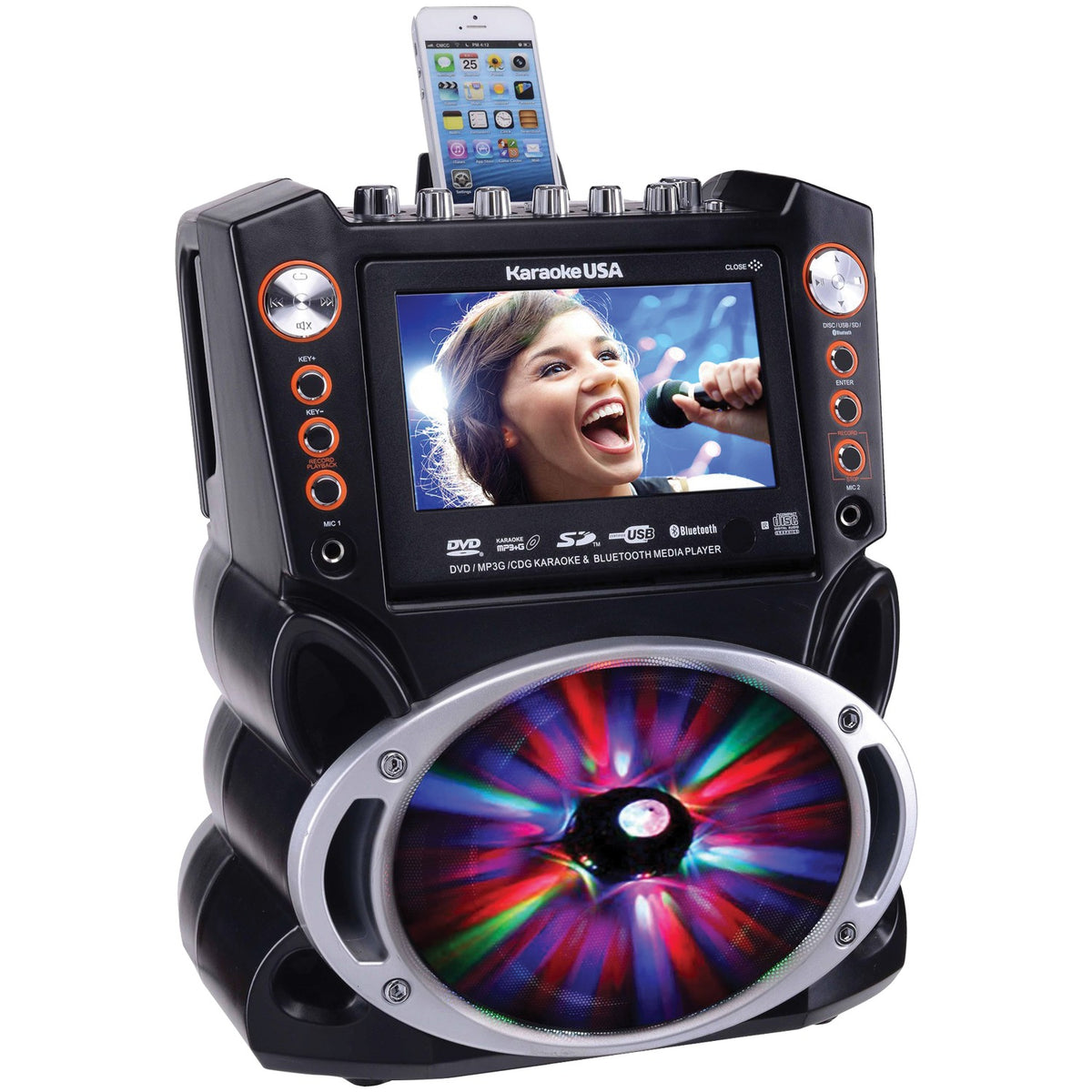 Karaoke USA Bluetooth Karaoke Machine - 4