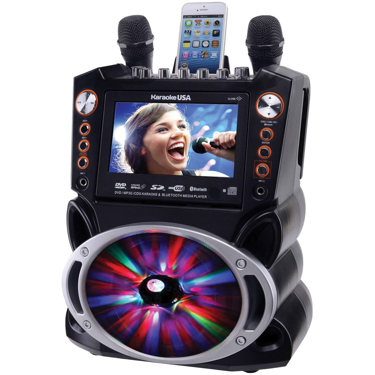 Karaoke USA Bluetooth Karaoke Machine - 5