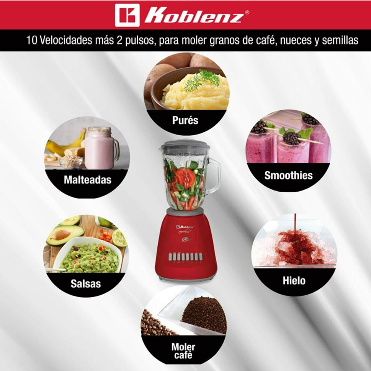 Koblenz Gourmet 500-Watt 10-Speed 50-Oz. Blender - 2