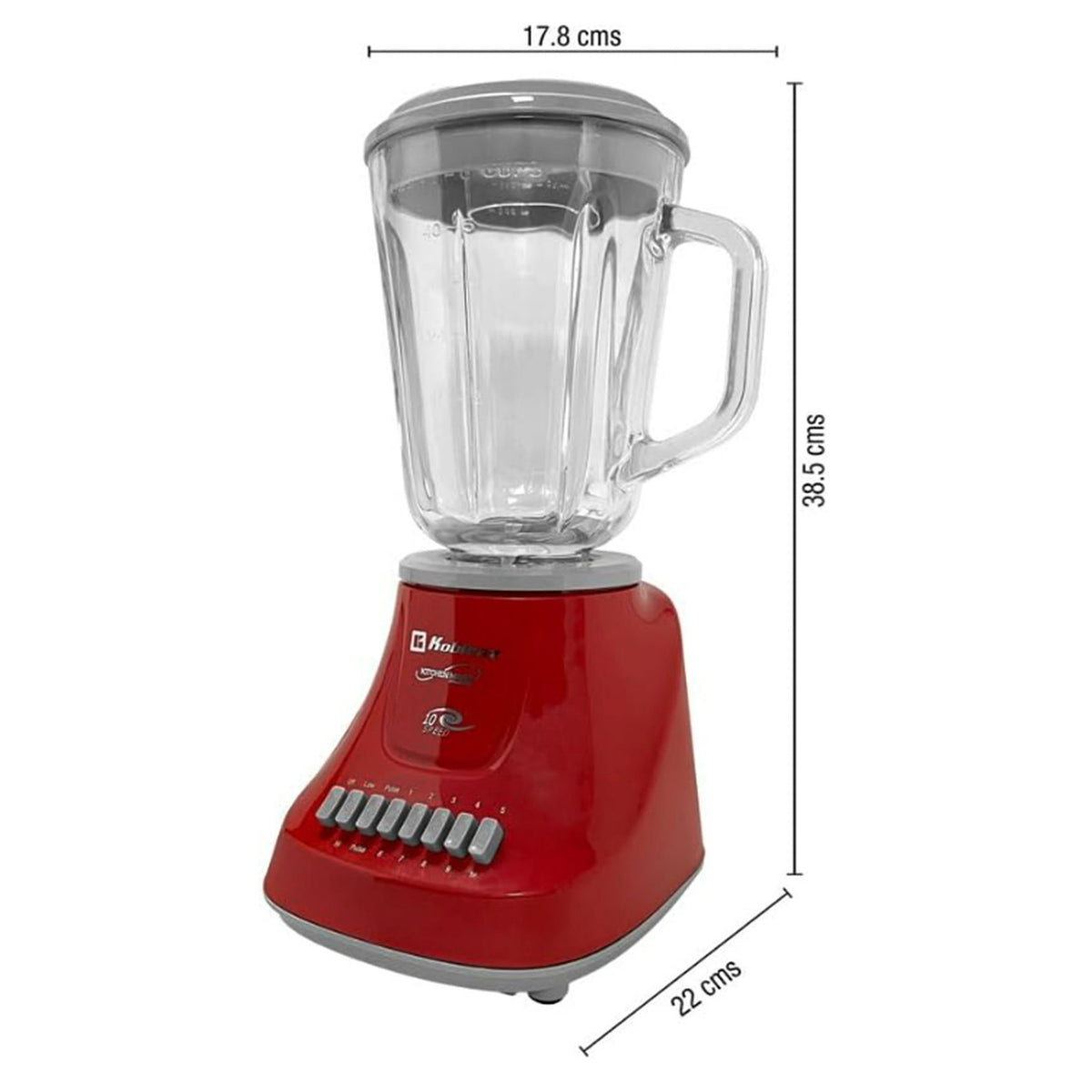 Koblenz Gourmet 500-Watt 10-Speed 50-Oz. Blender - 4