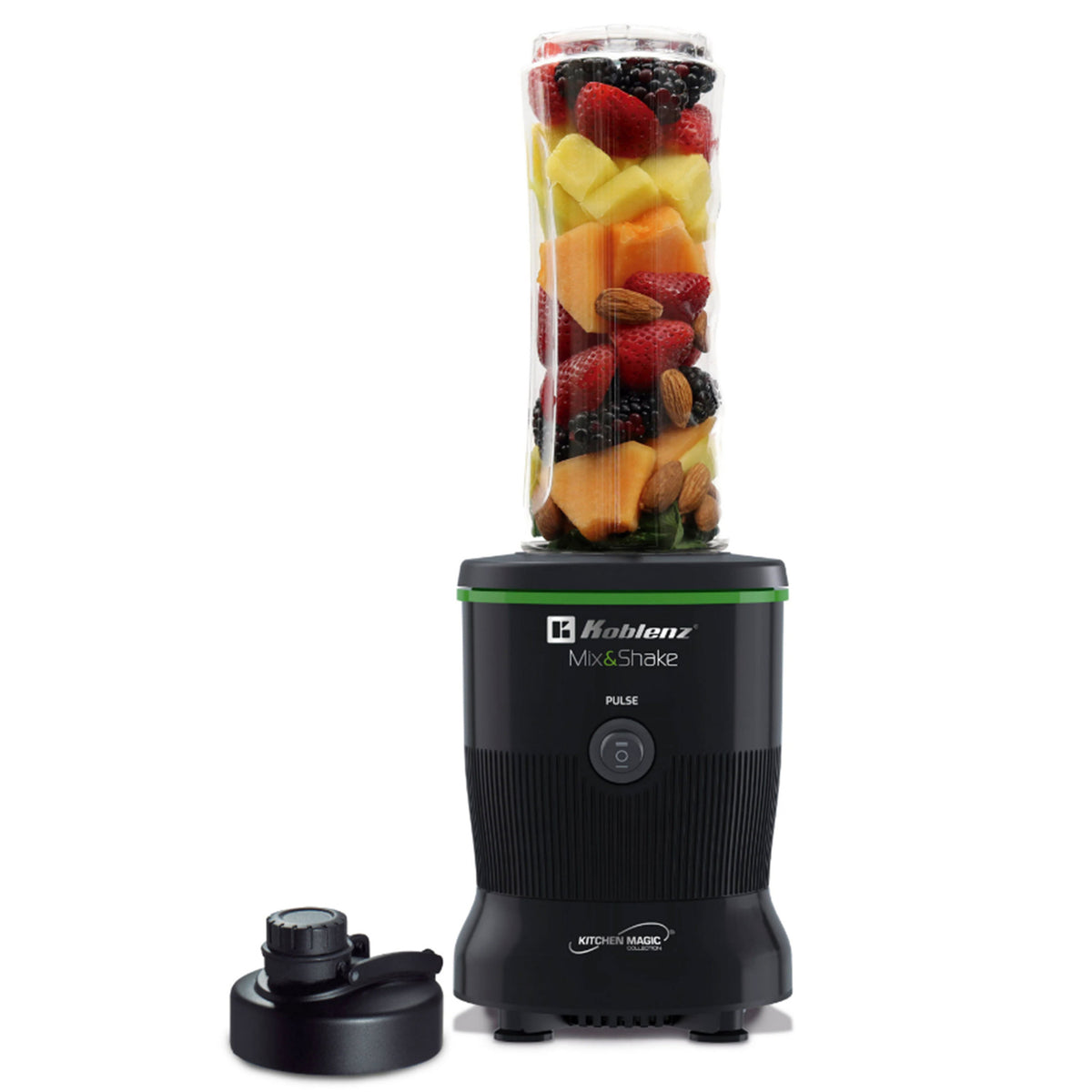 Koblenz 600-Watt 20.2-Oz. Personal Mix and Shake Blender (Black)