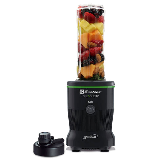 Koblenz 600-Watt 20.2-Oz. Personal Mix and Shake Blender (Black)