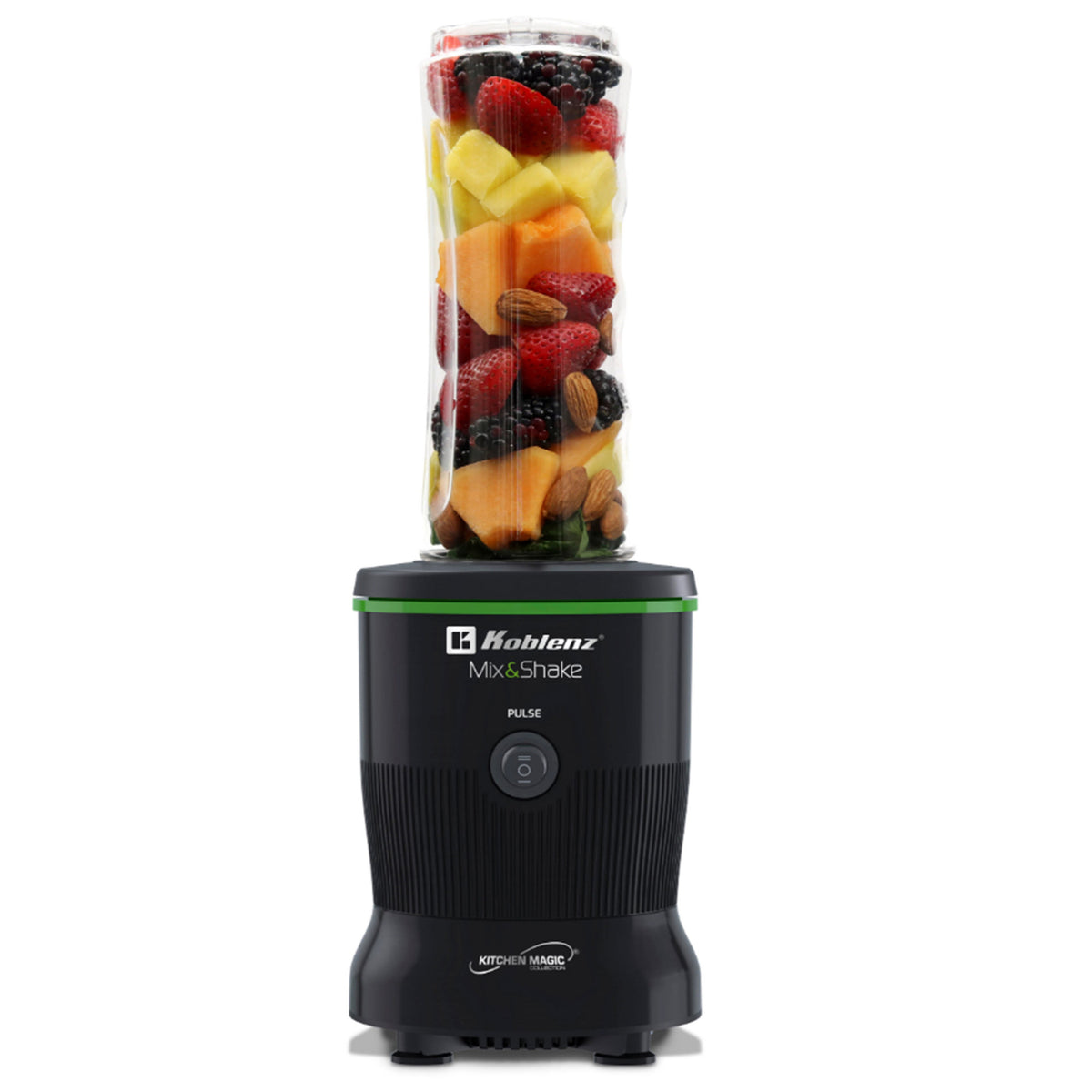 Koblenz 600-Watt 20.2-Oz. Personal Mix and Shake Blender (Black) - 2