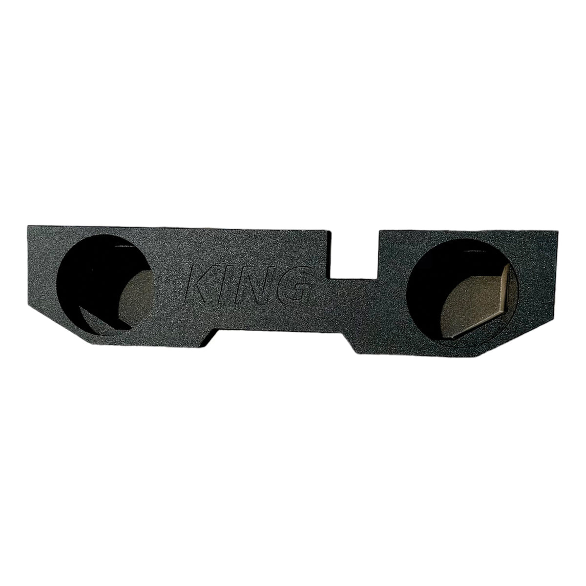 King Boxes 12-In. Double-Speaker Black Sprayed Enclosure for Dodge RAM - 2