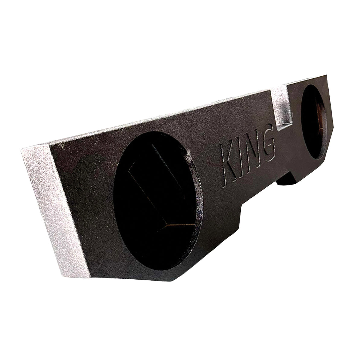 King Boxes 12-In. Double-Speaker Black Sprayed Enclosure for Dodge RAM - 4