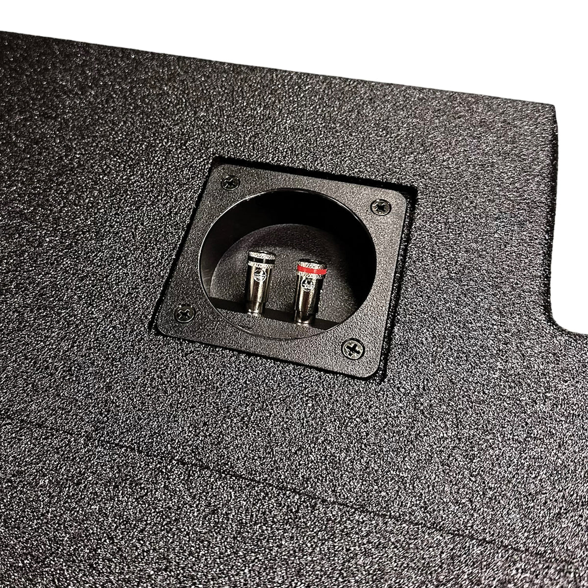 King Boxes 10-In. Double-Speaker Black Sprayed Enclosure for Chevy - 5