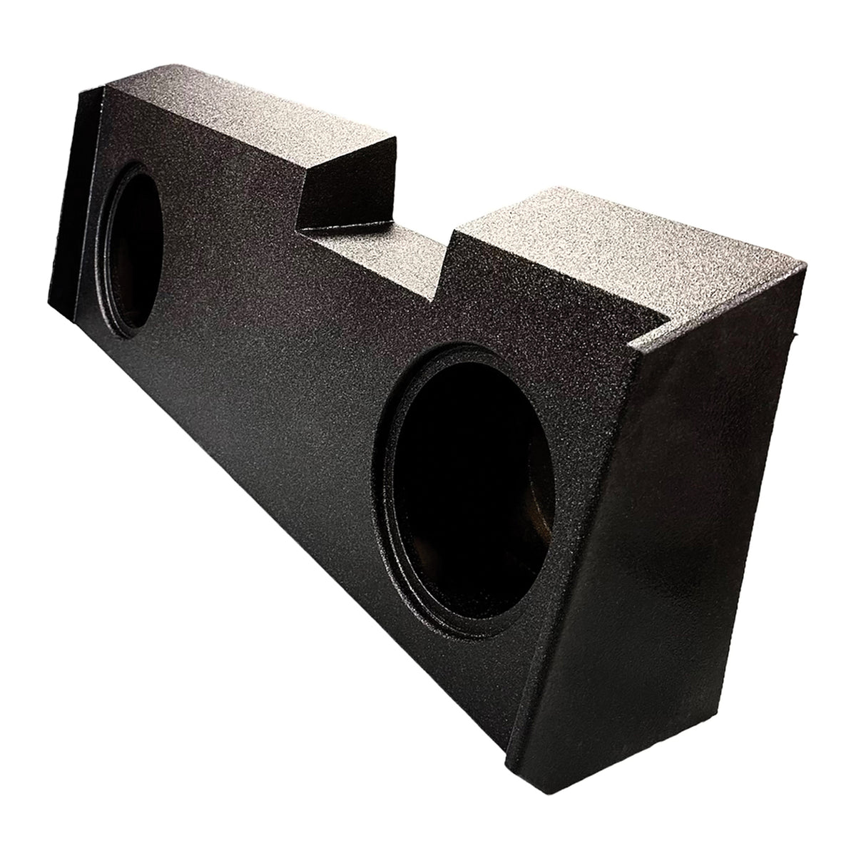 King Boxes 10-In. Double-Speaker Black Sprayed Enclosure for Chevy - 2